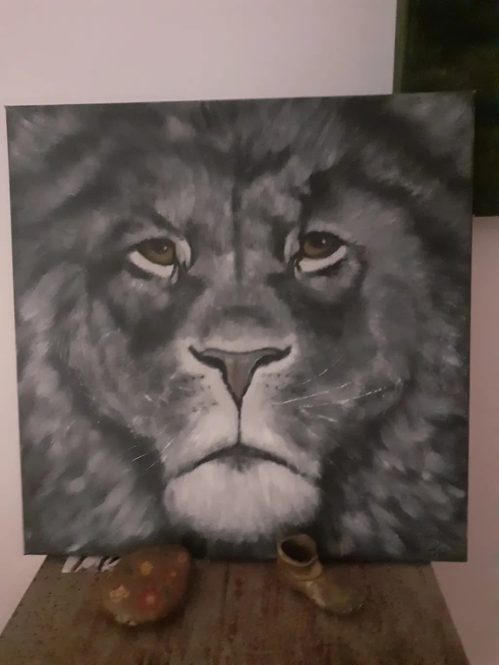 Majestic Gaze: The Soul of the Lion in Monochrome Elegance