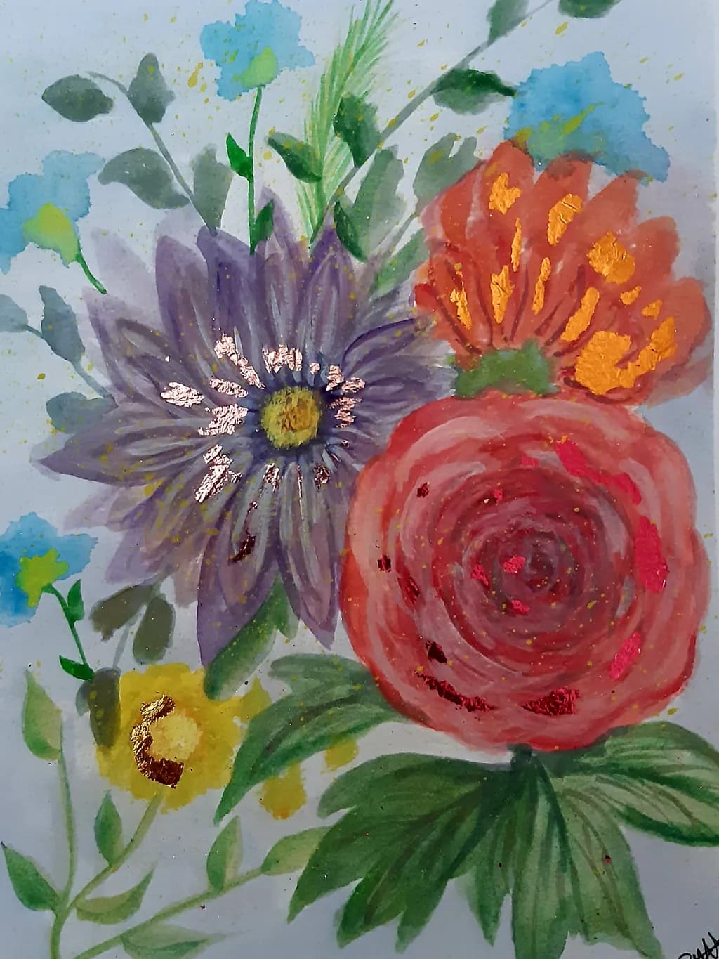 Vibrant Floral Symphony: A Colorful Dance of Nature's Beauty