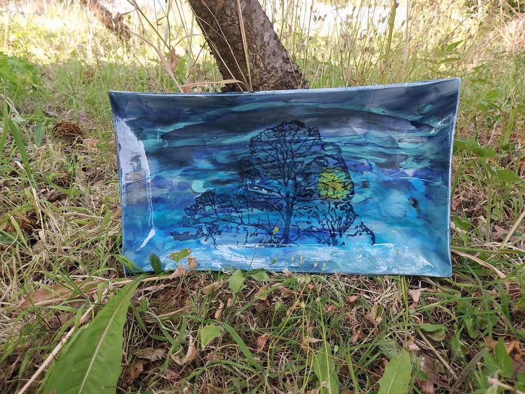 Blue Nature Plate