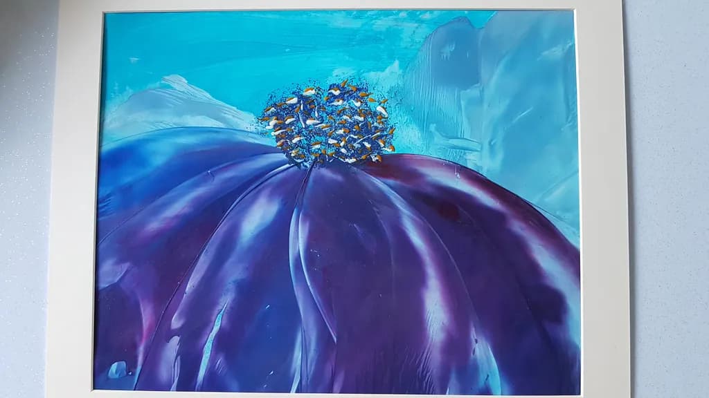 Abstract Purple Bloom
