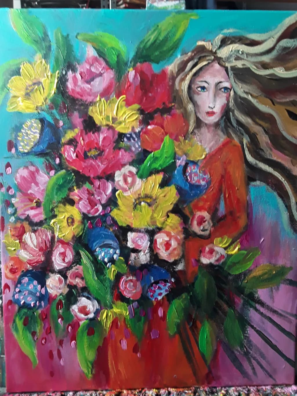 Whispers of Bloom: A Vibrant Dance of Flowers and Spirit