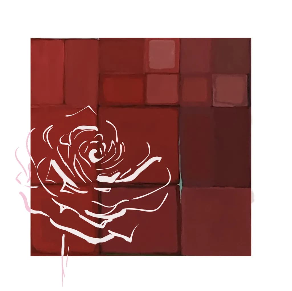 Crimson Mosaic Rose