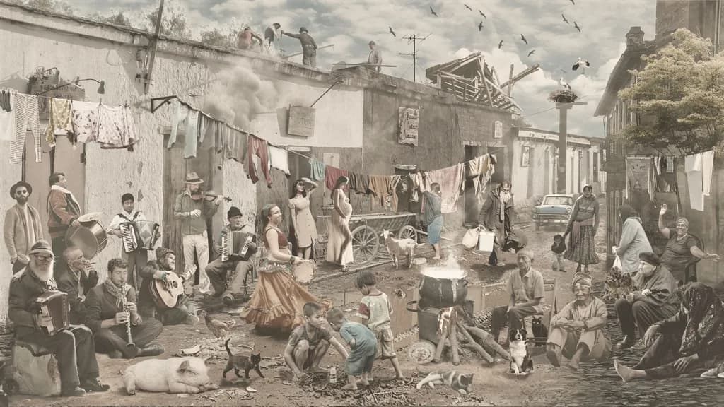 Vibrant Echoes of Everyday Life: A Tapestry of Community and Culture