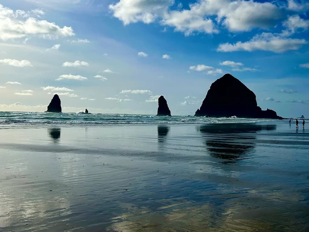 Whispers of the Ocean: A Serene Reflection at Cannon Beach