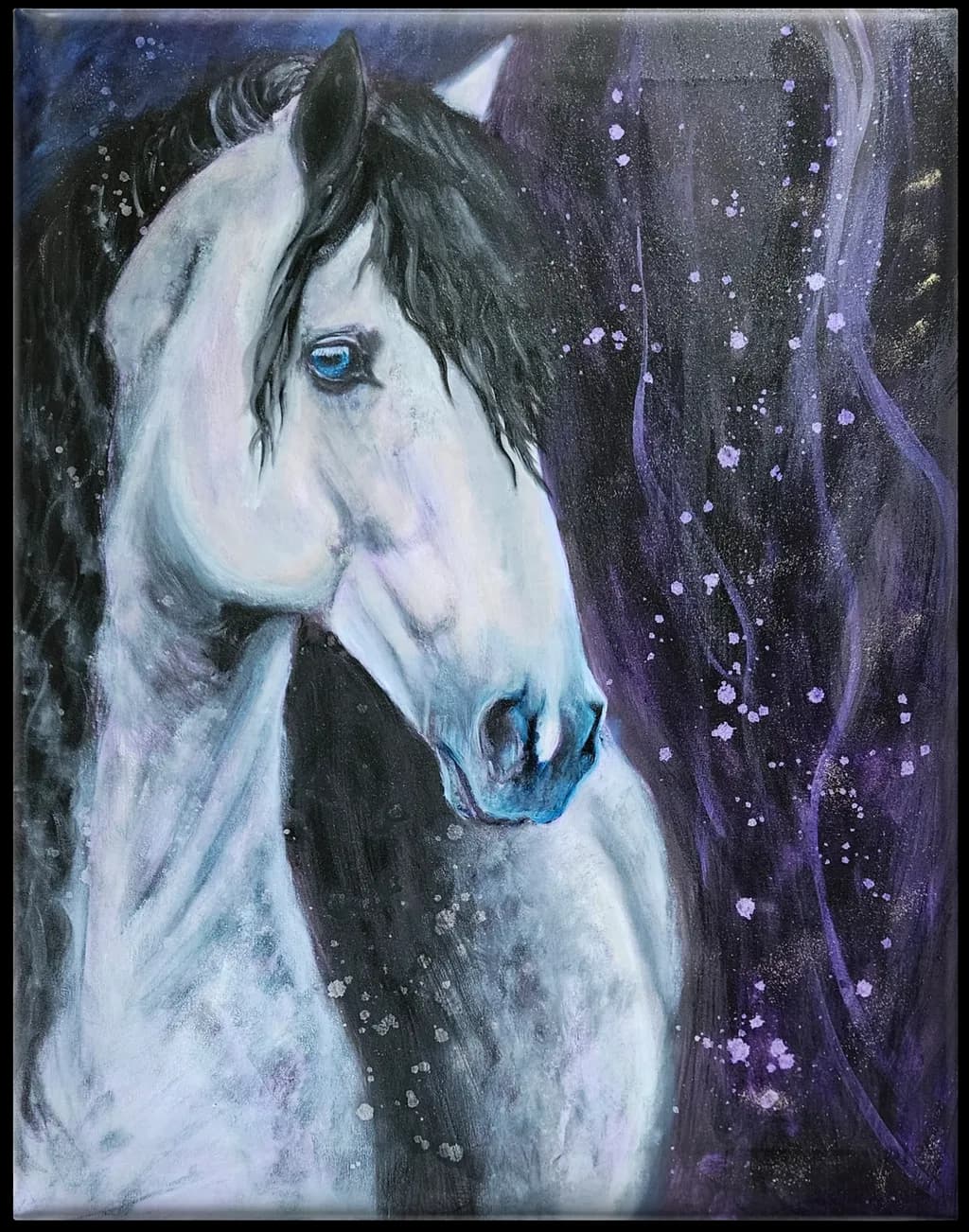 Majestic Equine: A Celestial Portrait of Grace and Mystery