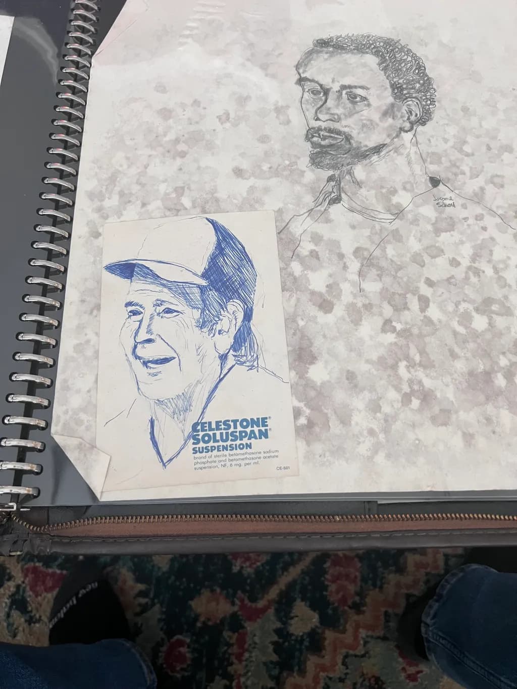 Expressions in Ink: A Dual Portrait of Character and Emotion