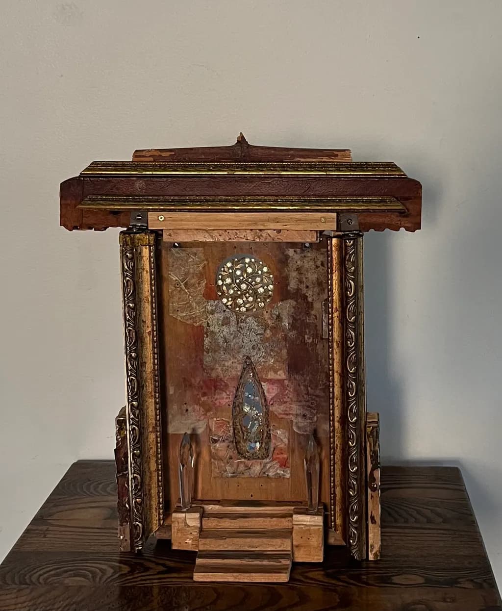 Whispers of Time: A Mixed Media Shrine of Memory and Reflection