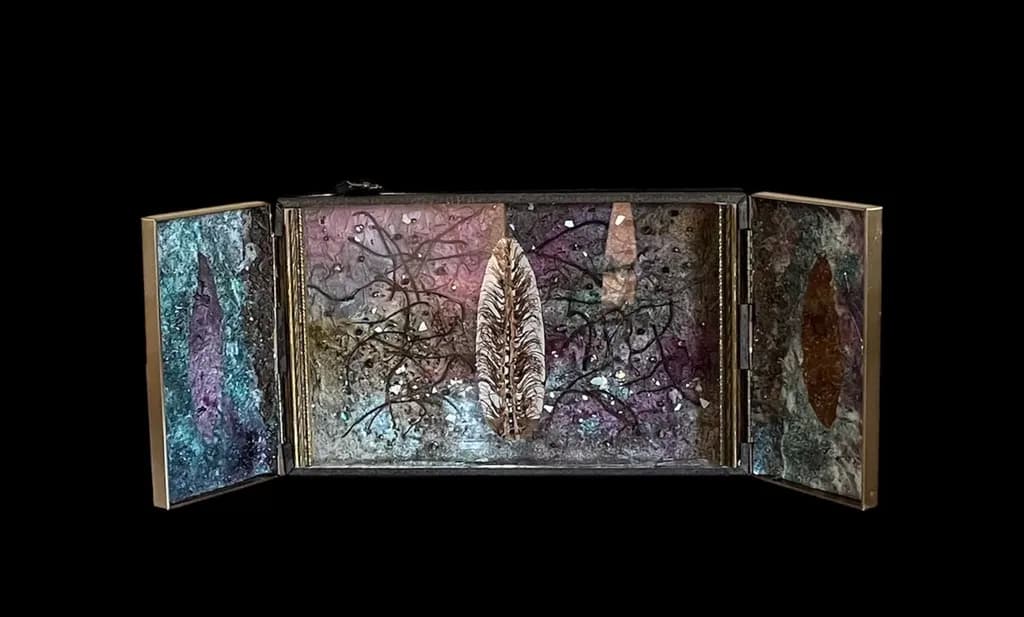 Whispers of Nature: A Mixed Media Journey Through Time and Texture