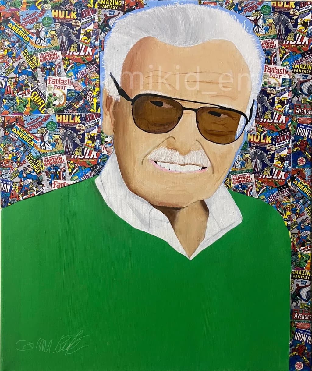 Legendary Smiles: A Colorful Tribute to the King of Comics