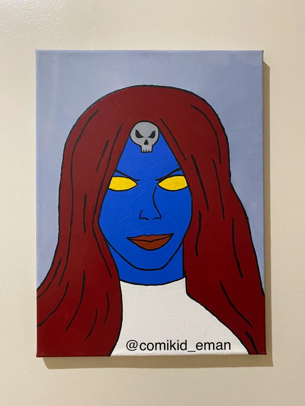 Mystical Blue Muse: A Bold Portrait of Power and Charm