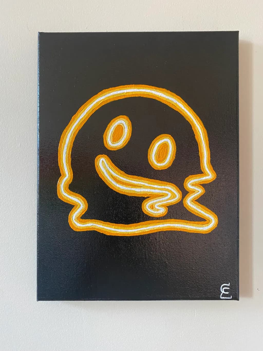 Smiley Ghost: A Whimsical Dance of Light and Shadow