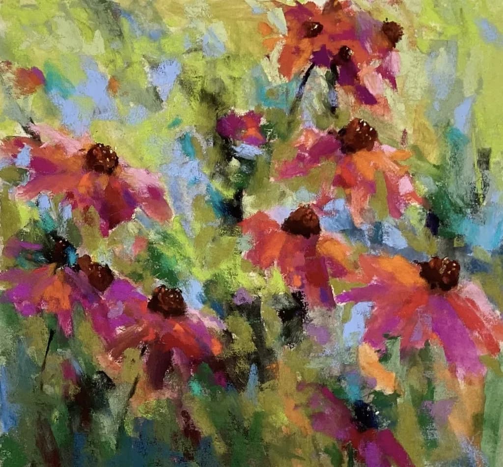 Vibrant Blossoms: An Abstract Celebration of Nature's Colors