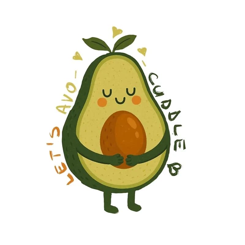 Cuddle Up with Avo: A Whimsical Embrace of Love and Joy