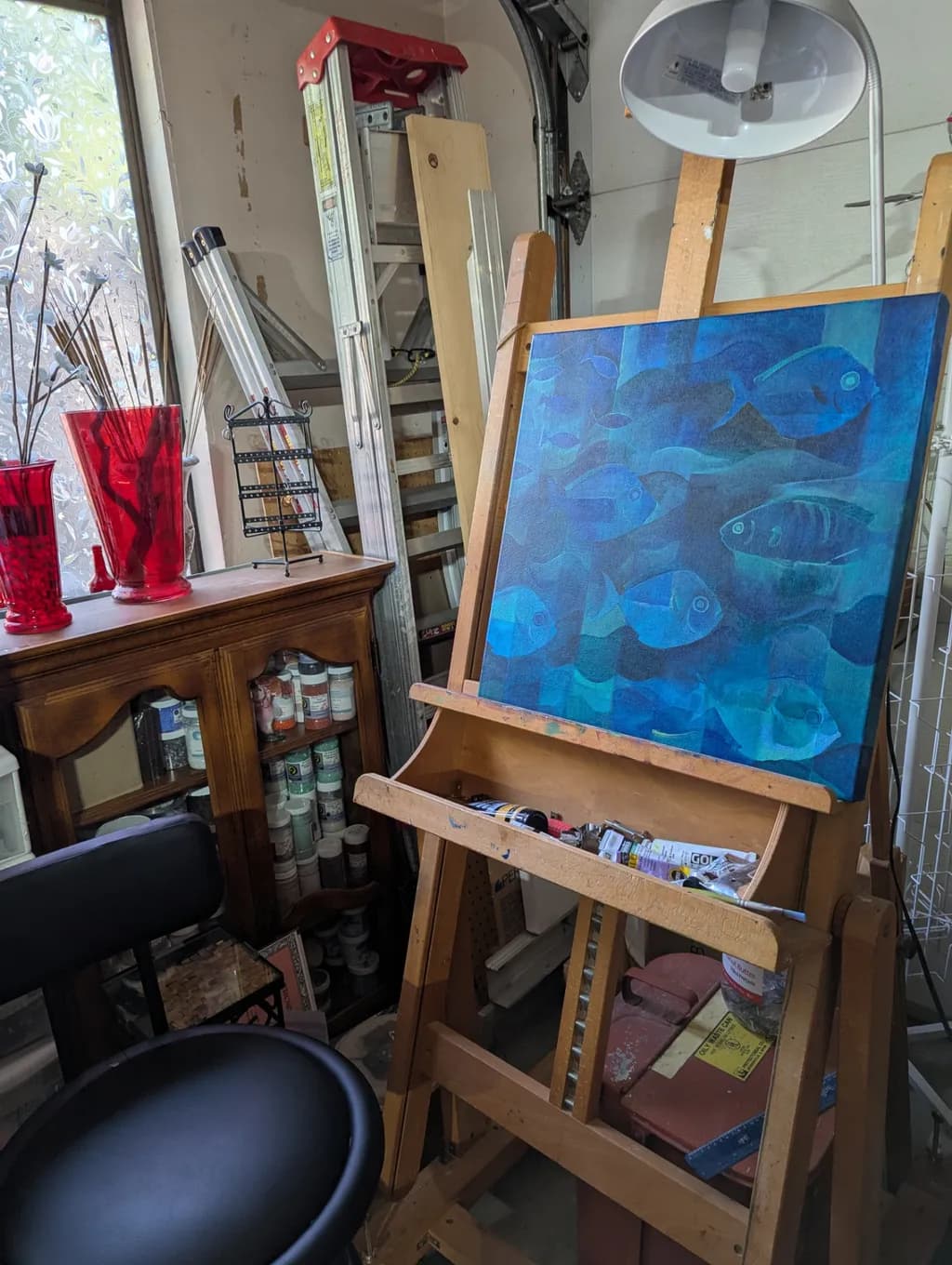 Whispers of the Deep: A Serene Blue Underwater Journey
