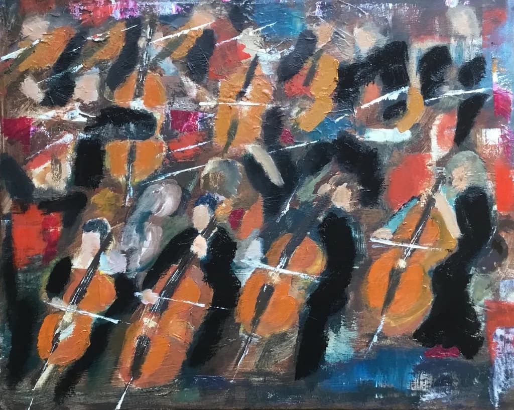 Symphony of Colors: An Abstract Celebration of Musical Harmony