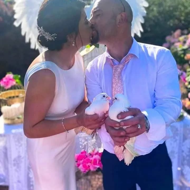 Eternal Embrace: A Celebration of Love and Joy with Doves at the Wedding Ceremony