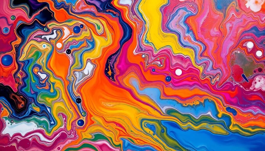 Vibrant Whirlwind: A Journey Through Color and Emotion
