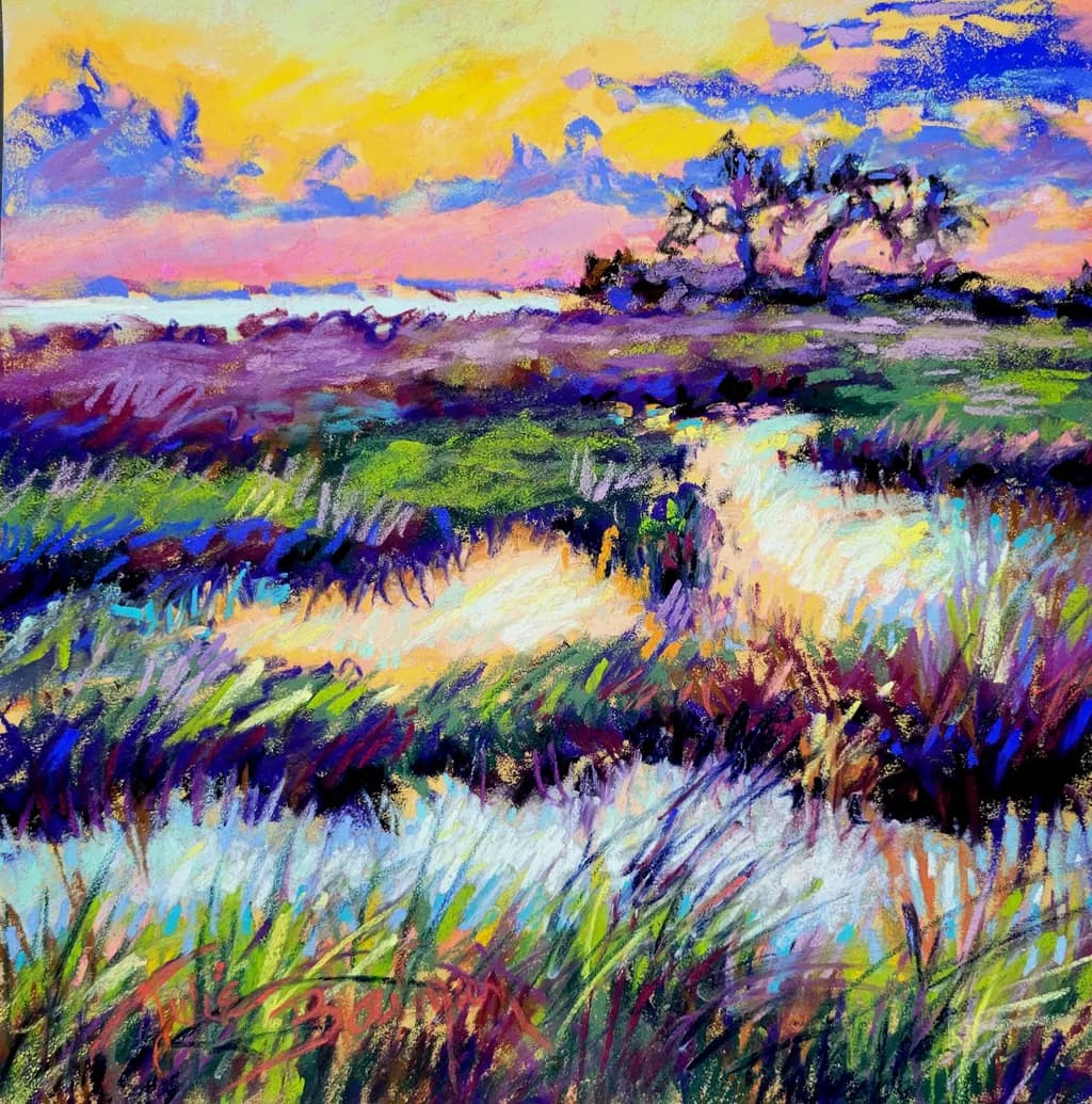 Whispers of Color: A Vibrant Journey Through Marshland Serenity