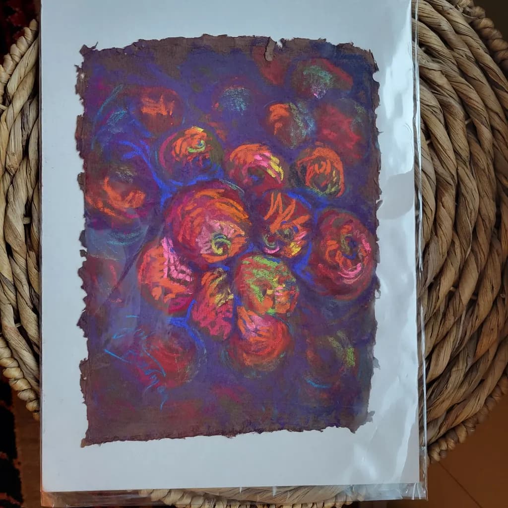 Vibrant Whispers: A Dance of Colorful Blooms in Pastel Harmony