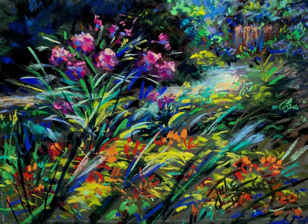 Vibrant Whispers of Nature: A Colorful Dance in the Garden