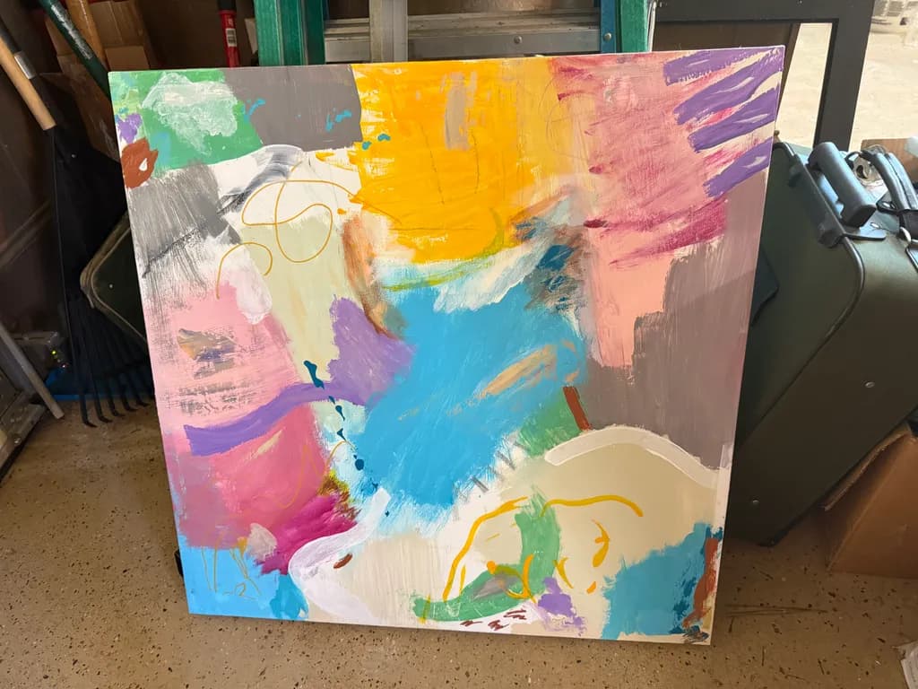 Vibrant Whispers: A Dance of Color and Emotion in Abstract Expressionism