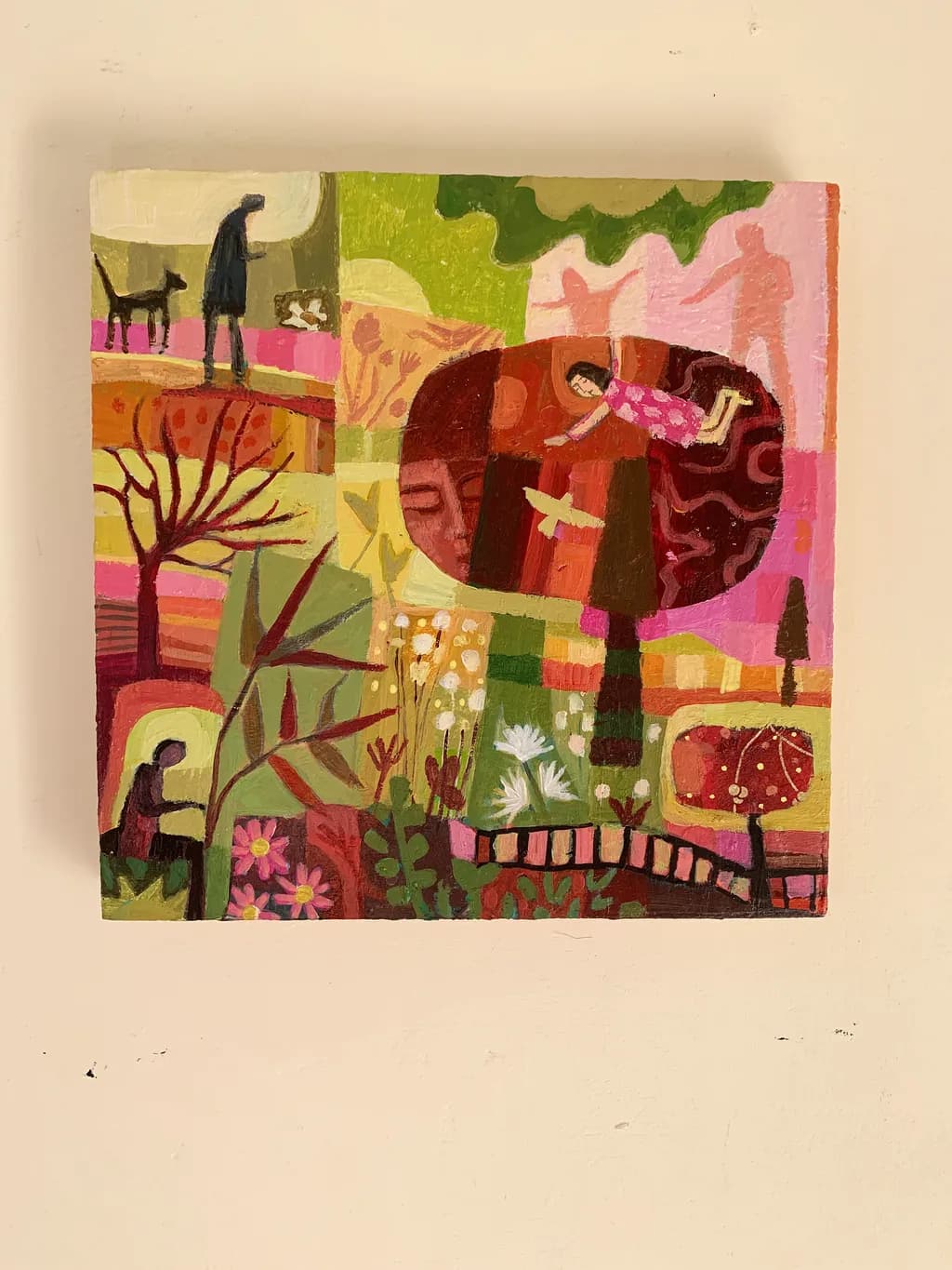 Whimsical Nature: A Colorful Journey Through Playful Figures and Abstract Landscapes
