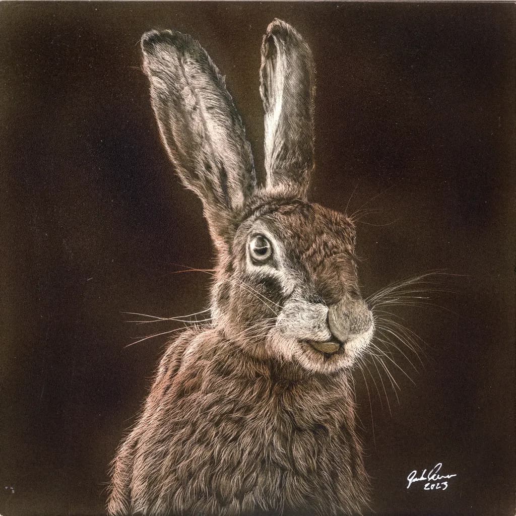 Whimsical Hare: A Portrait of Nature's Charm