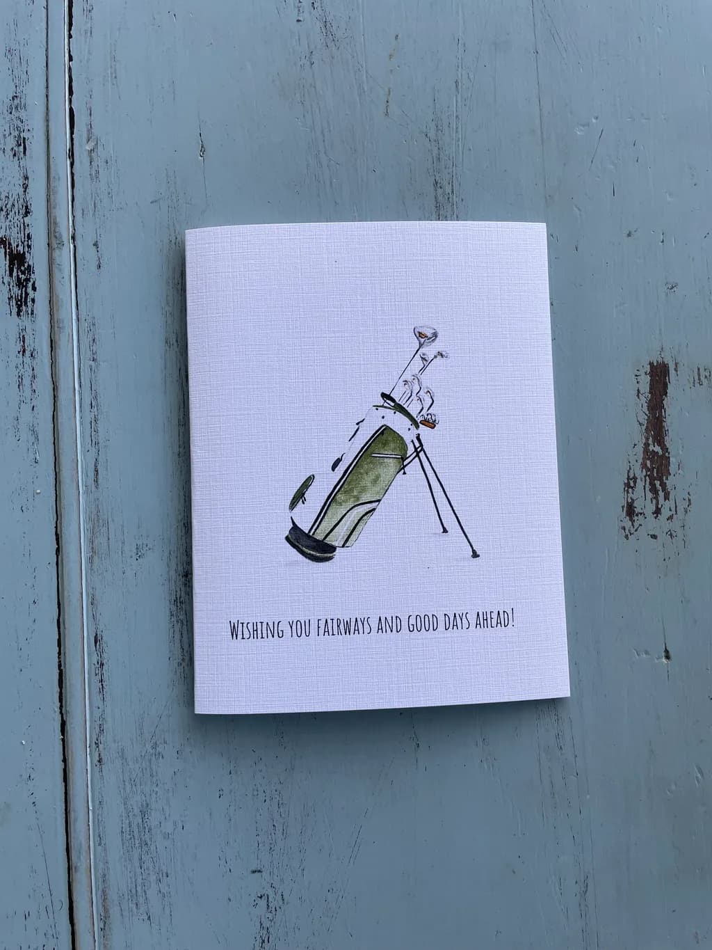 Wishing You Fairways: A Cheerful Golfing Greeting Card for Good Days Ahead
