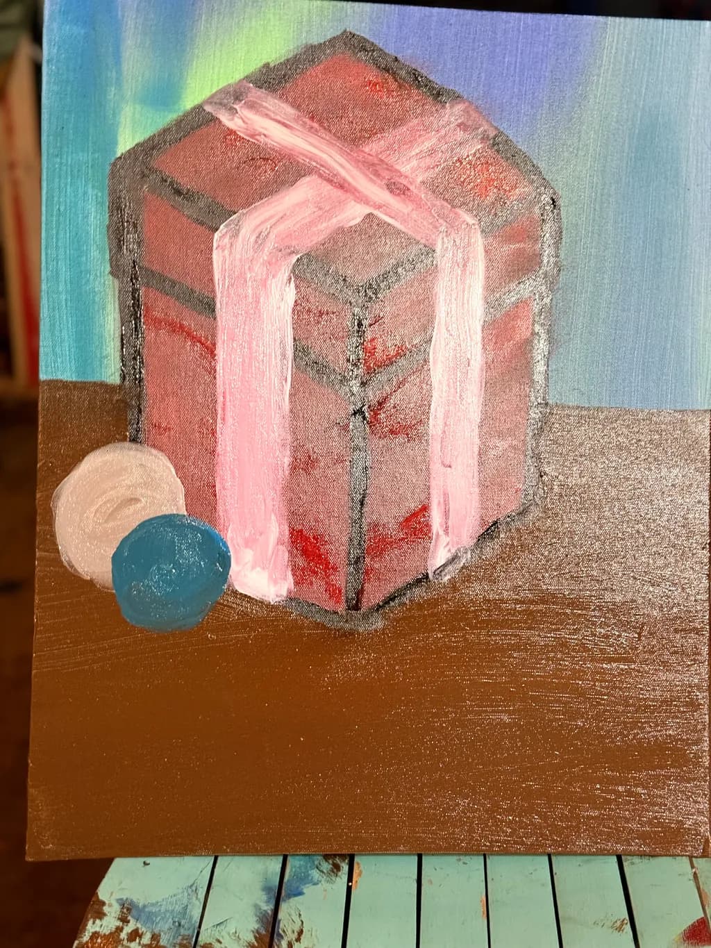 Boxed Surprise with a Side of Bubbles