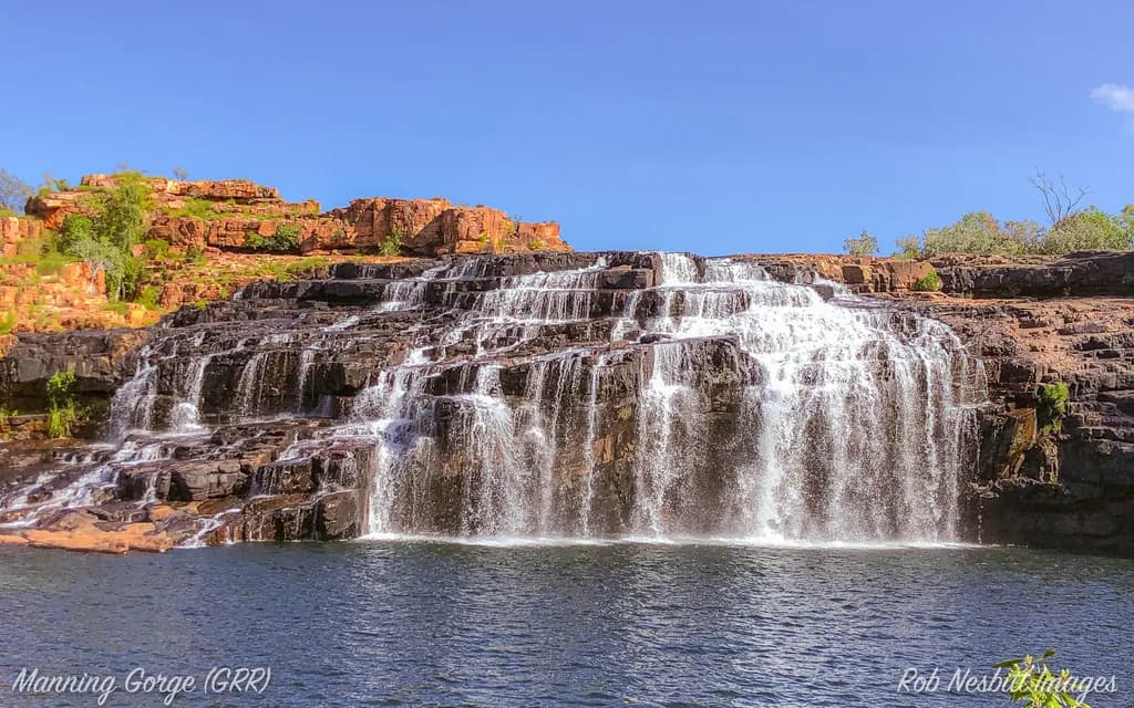 Serenity in Motion: The Majestic Flow of Manning Gorge Waterfall