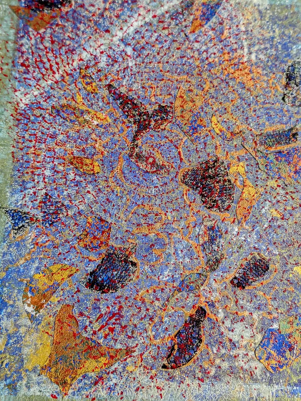 Whispers of Color: A Dance of Light and Texture in Abstract Harmony