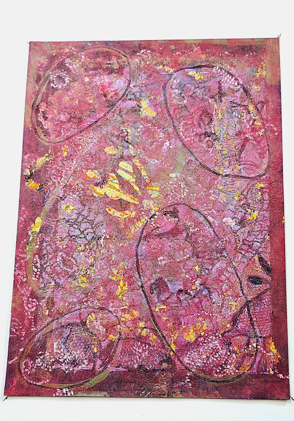Whispers of Color: A Dance of Pink and Gold