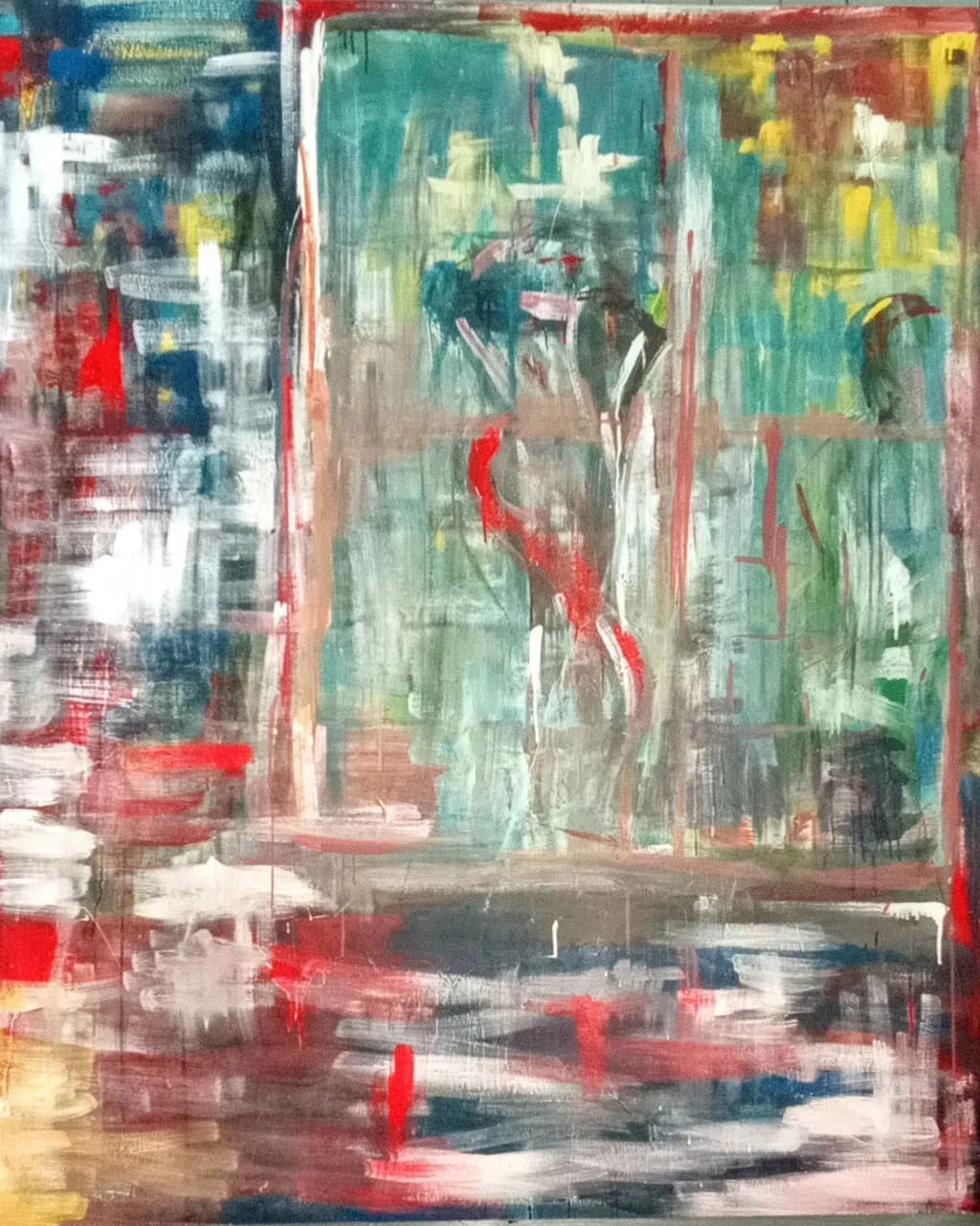 Vibrant Chaos: An Abstract Expression of Color and Texture