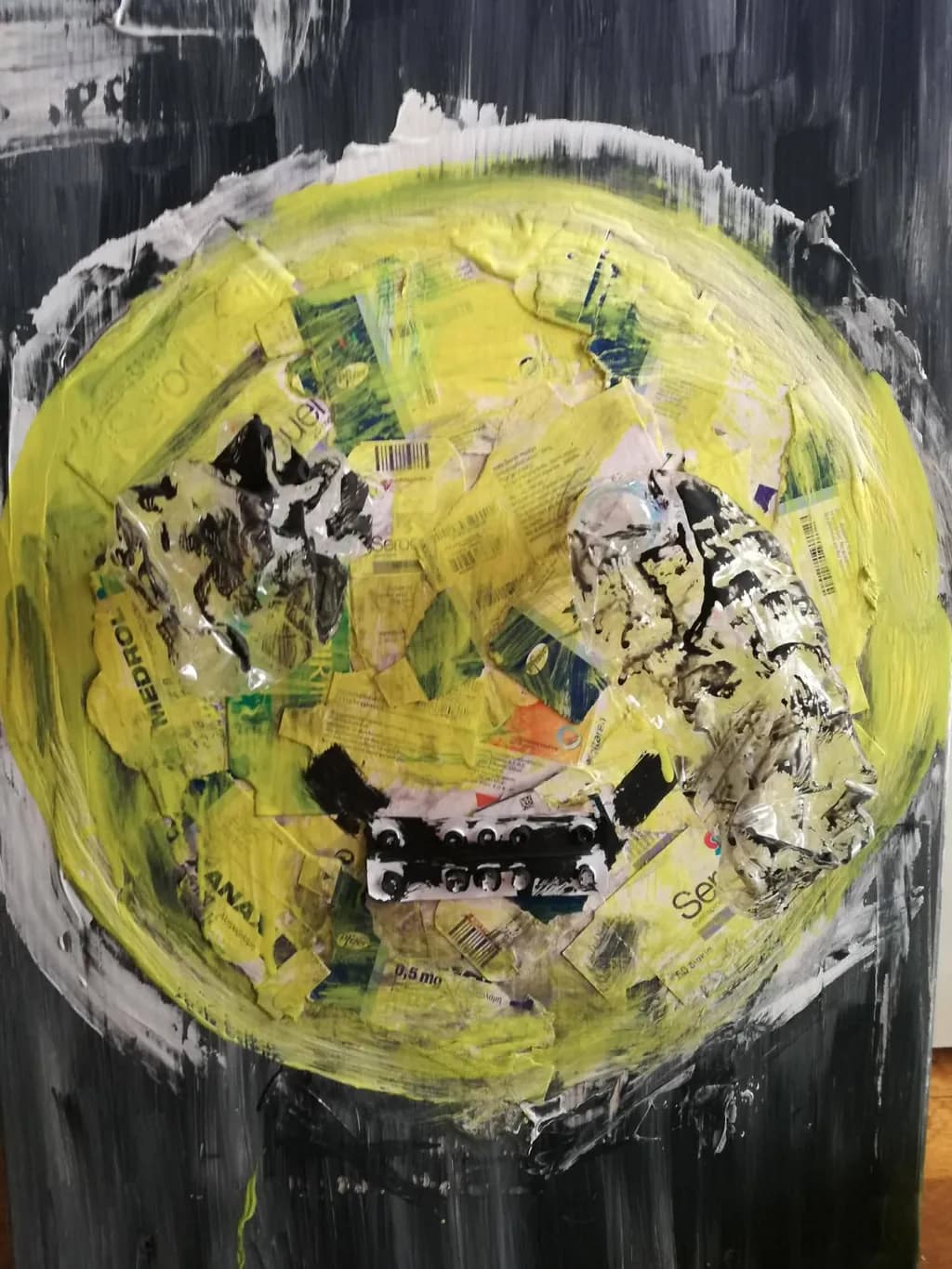 Textured Yellow Sphere