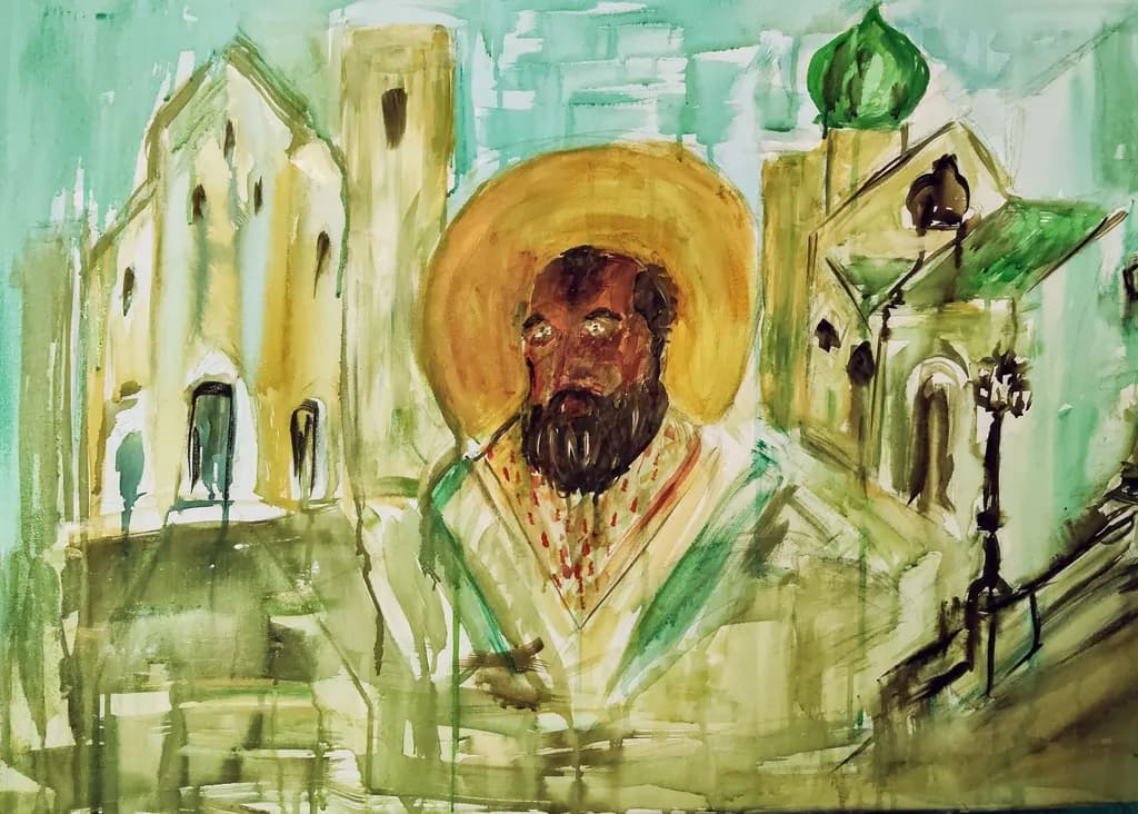 Saint in the Cityscape