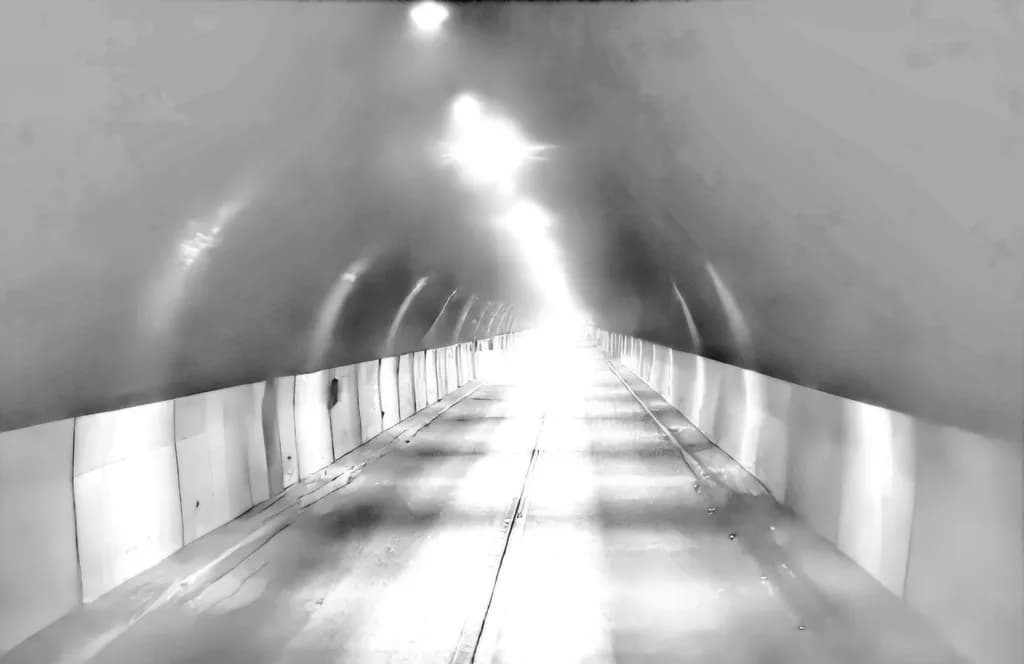 Ethereal Passage: A Journey Through the Light Tunnel