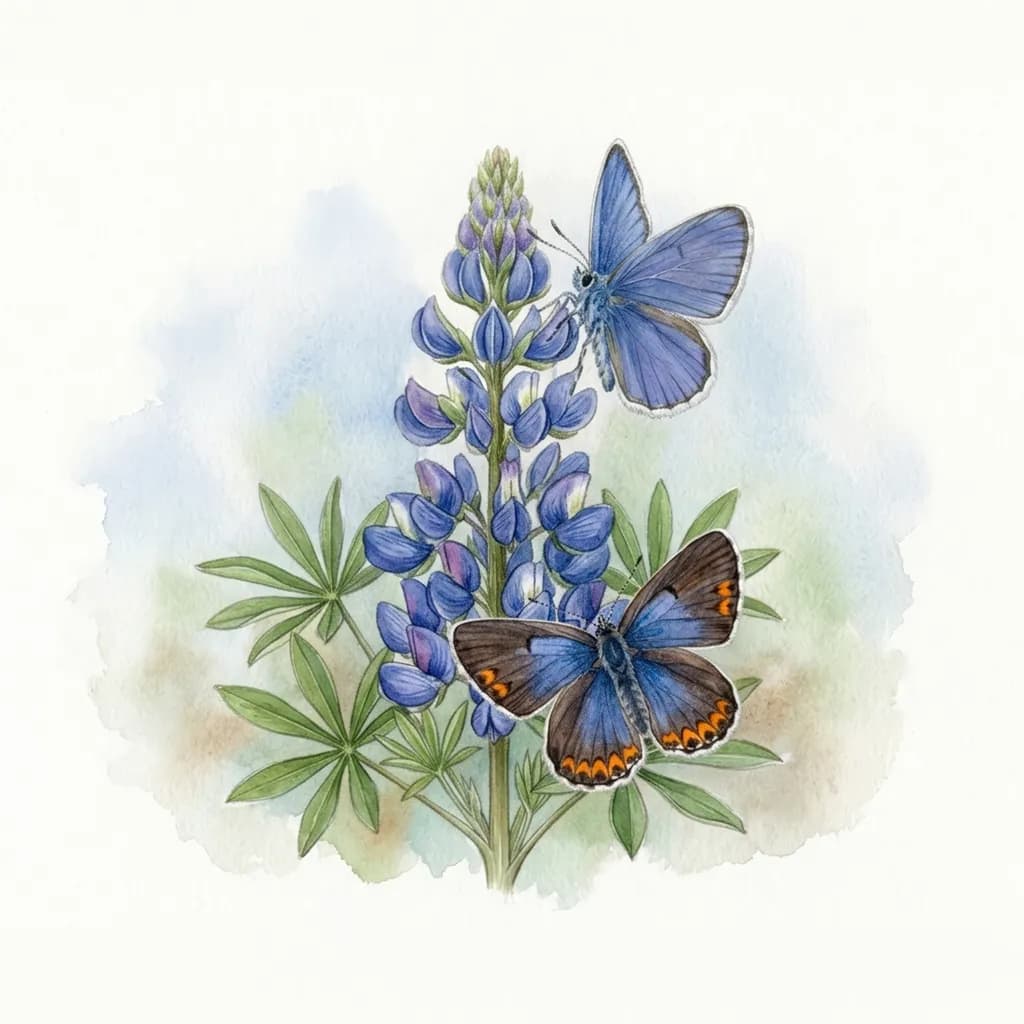 Karner Blue Pair