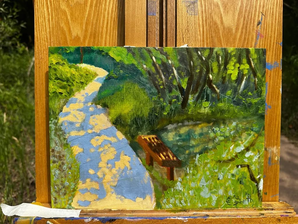 Green Path and Bench