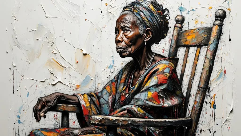 Whispers of Wisdom: A Portrait of Resilience and Grace