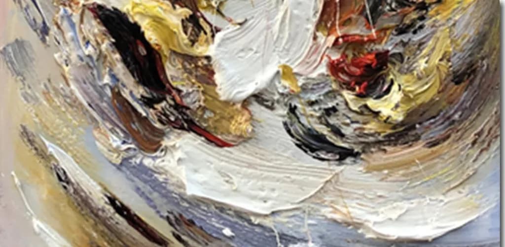 Vibrant Whirls: An Abstract Expression of Color and Texture