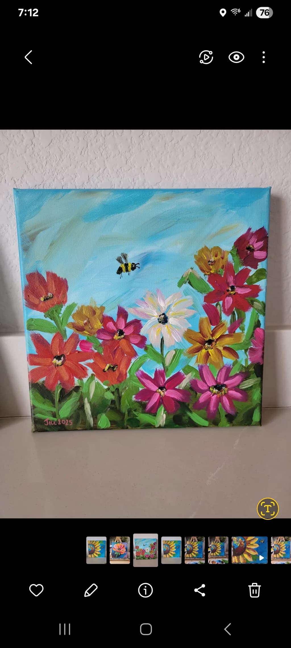 Vibrant Blossoms: A Colorful Dance of Flowers and Bees in Springtime Serenity