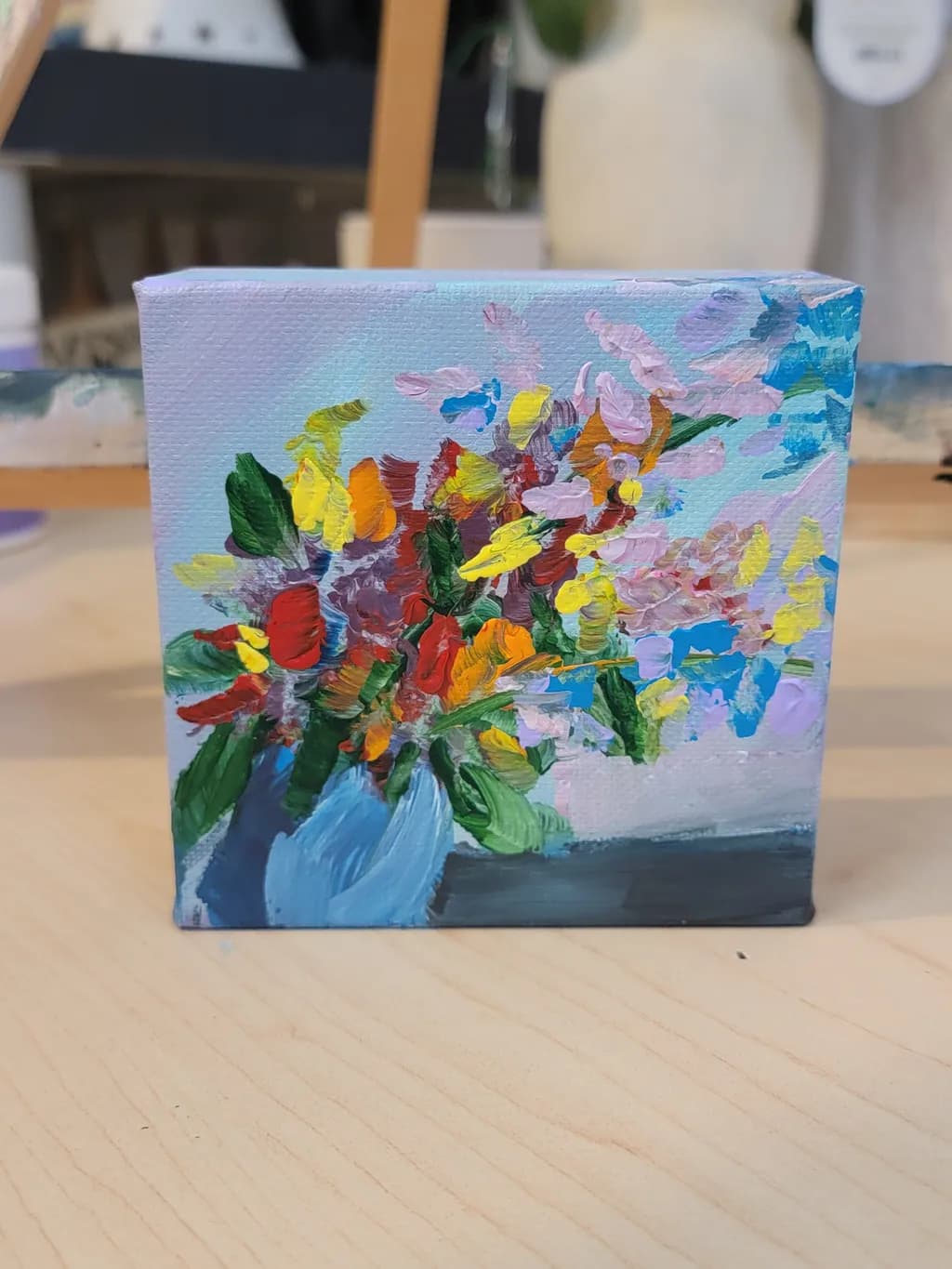 Vibrant Floral Symphony: A Colorful Canvas Celebration of Nature's Beauty