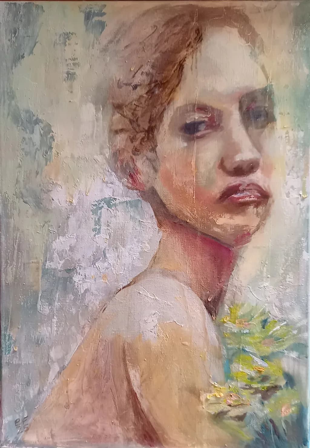 Whispers of Serenity: A Portrait of Grace and Reflection
