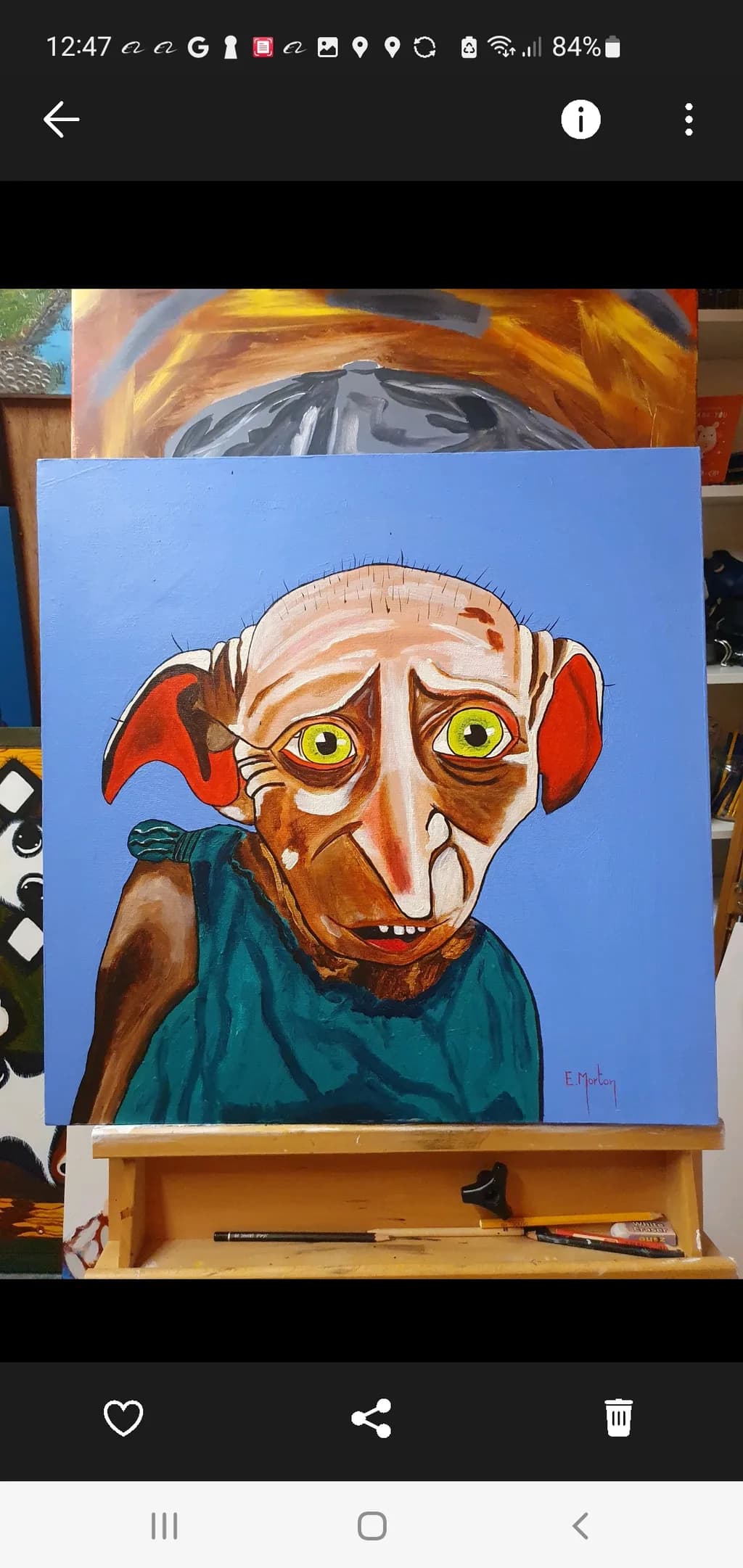 Whimsical Gaze: A Colorful Portrait of Quirk and Charm