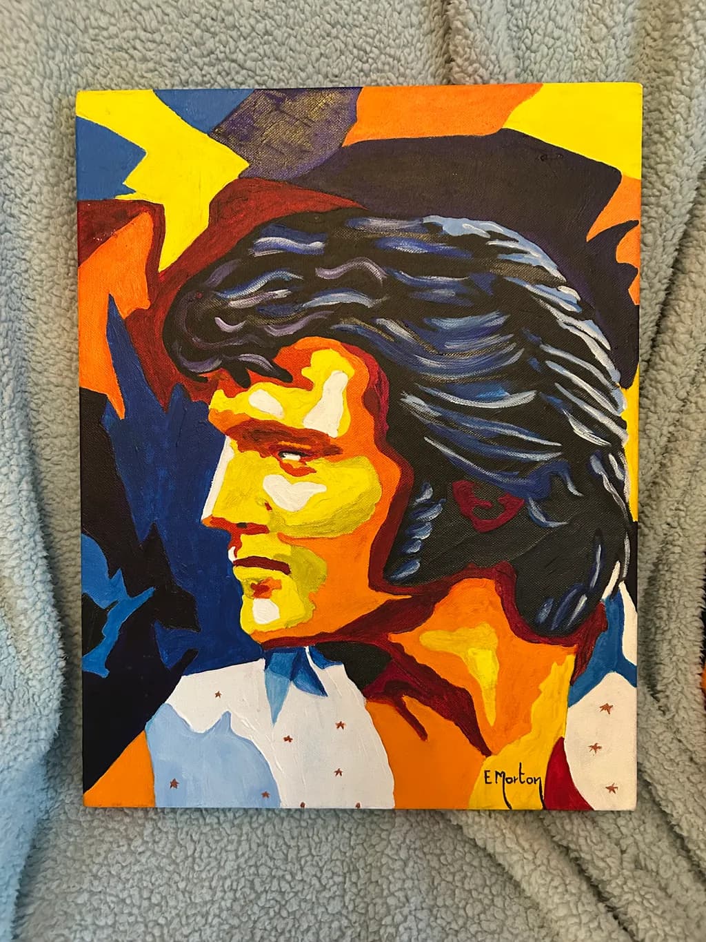 Vibrant Echoes: A Colorful Tribute to Iconic Stardom