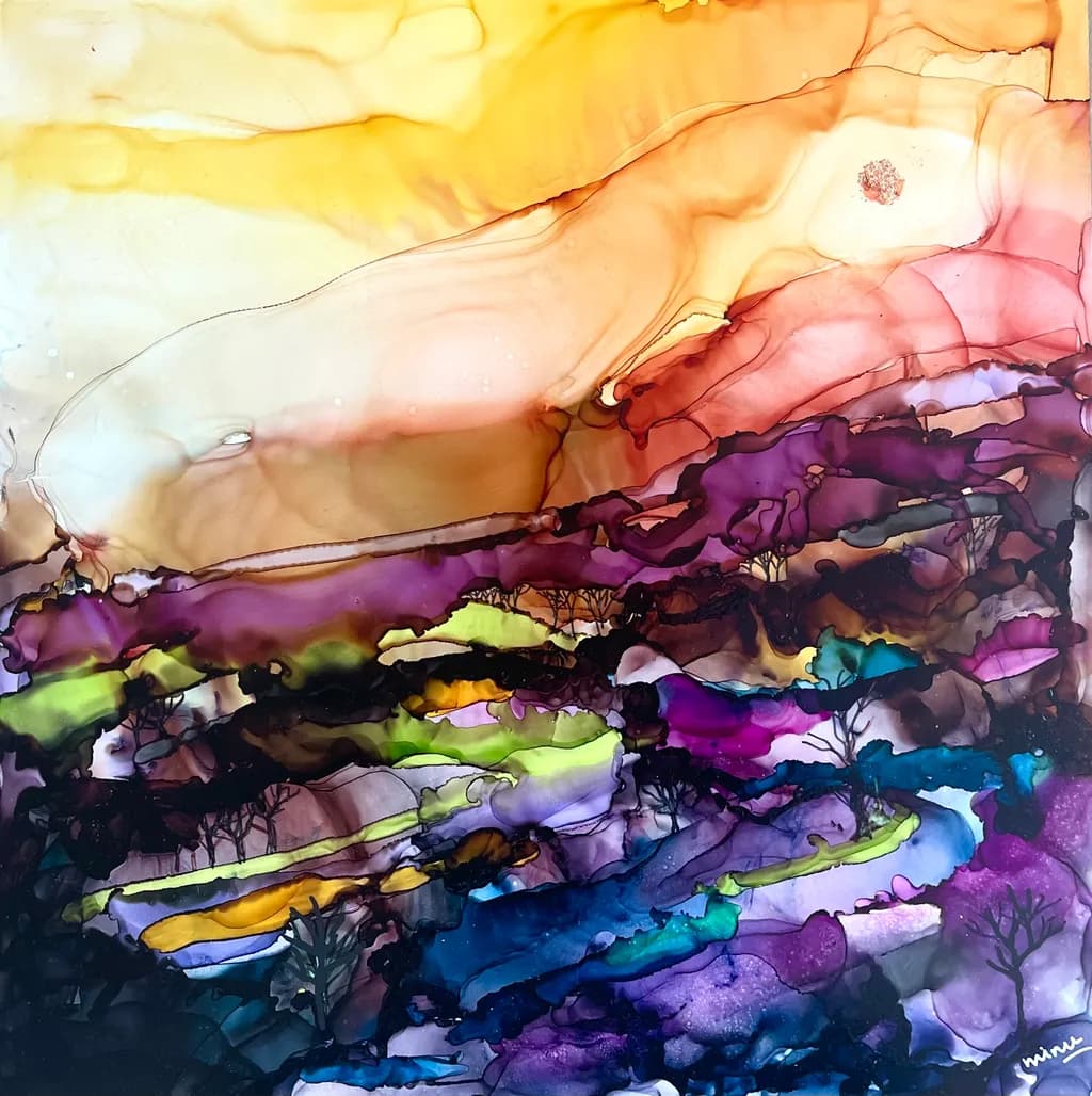 Whispers of Color: A Vibrant Journey Through Abstract Landscapes