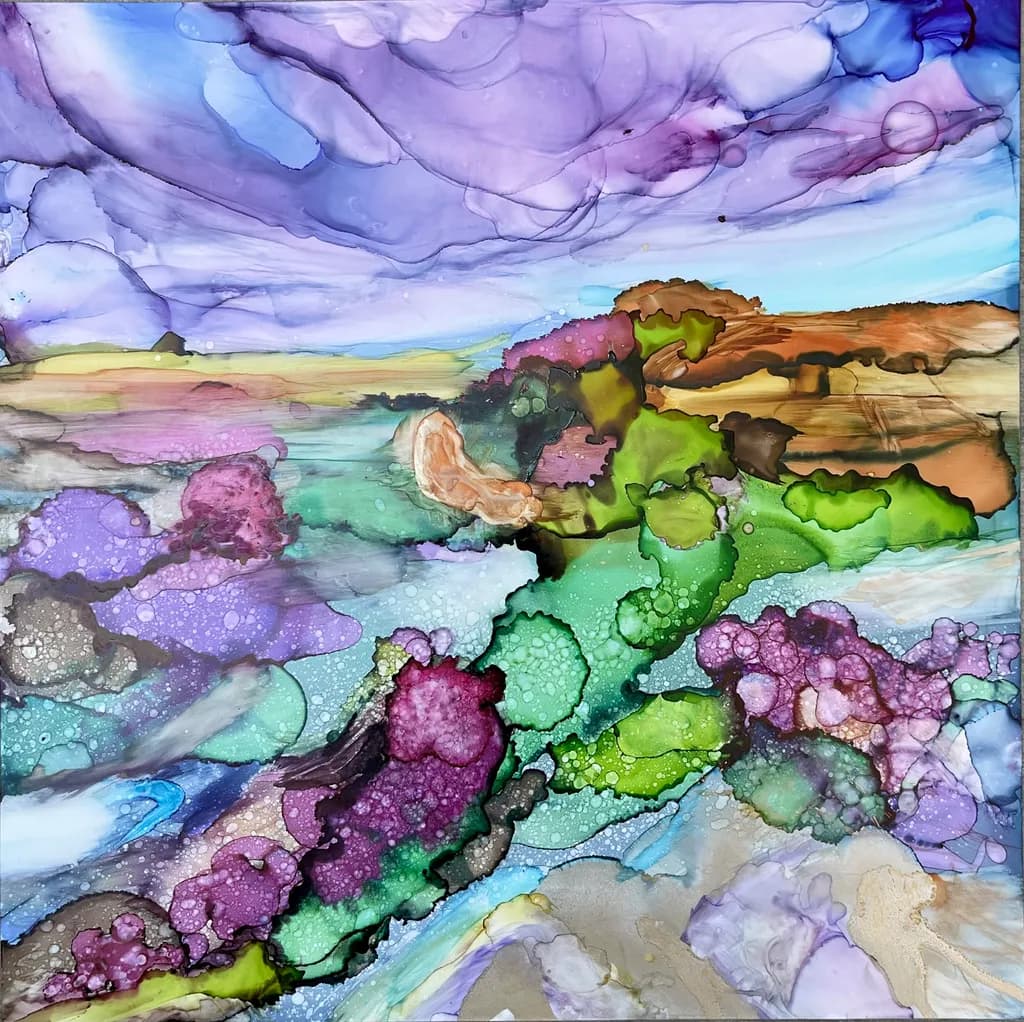 Whispers of Color: A Journey Through Abstract Landscapes