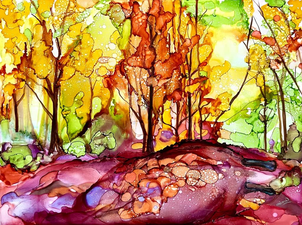 Autumn's Embrace: A Vibrant Journey Through the Fluid Forest