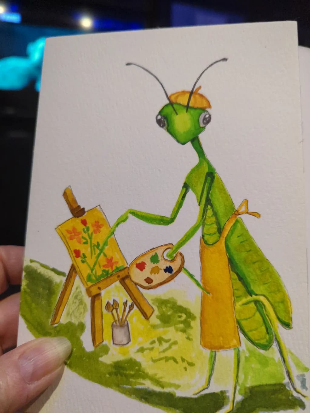 Painting Praying Mantis