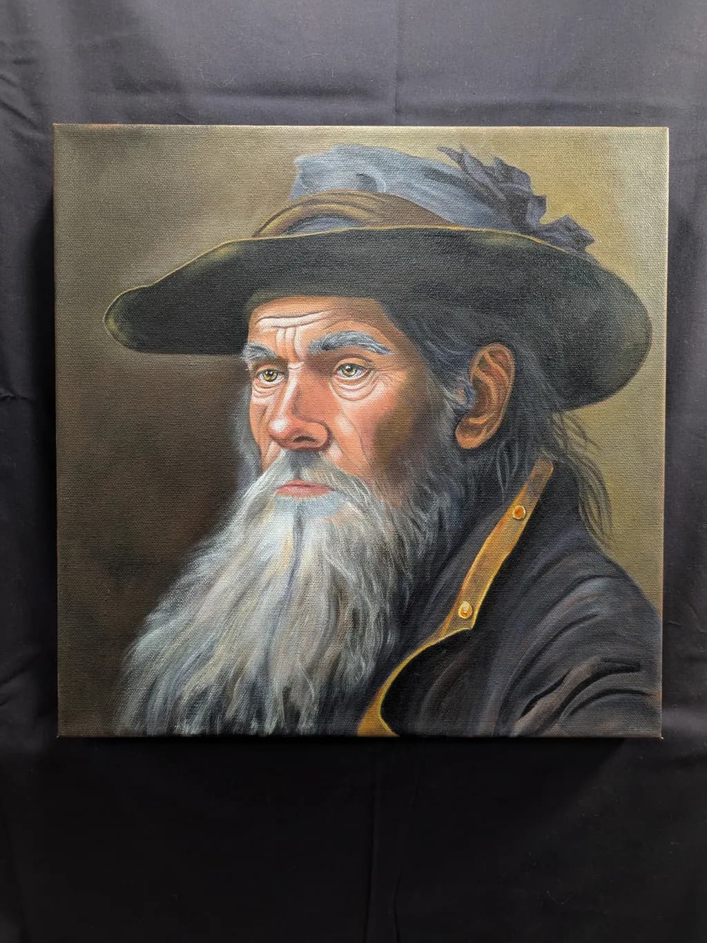 Bearded Man with Hat